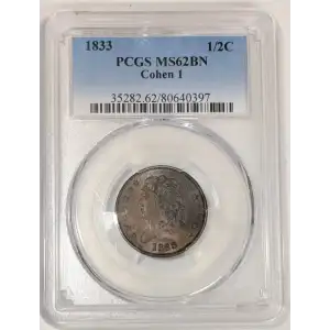 1833 1/2C Cohen 1, BN