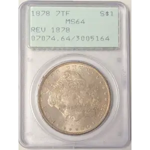 1878 7TF $1 Reverse of 1878