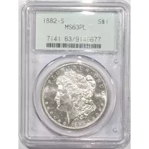 1882-S $1, PL