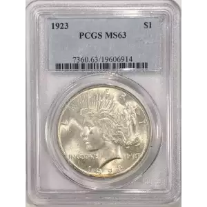 1923 Peace Dollar - PCGS MS63 (3)