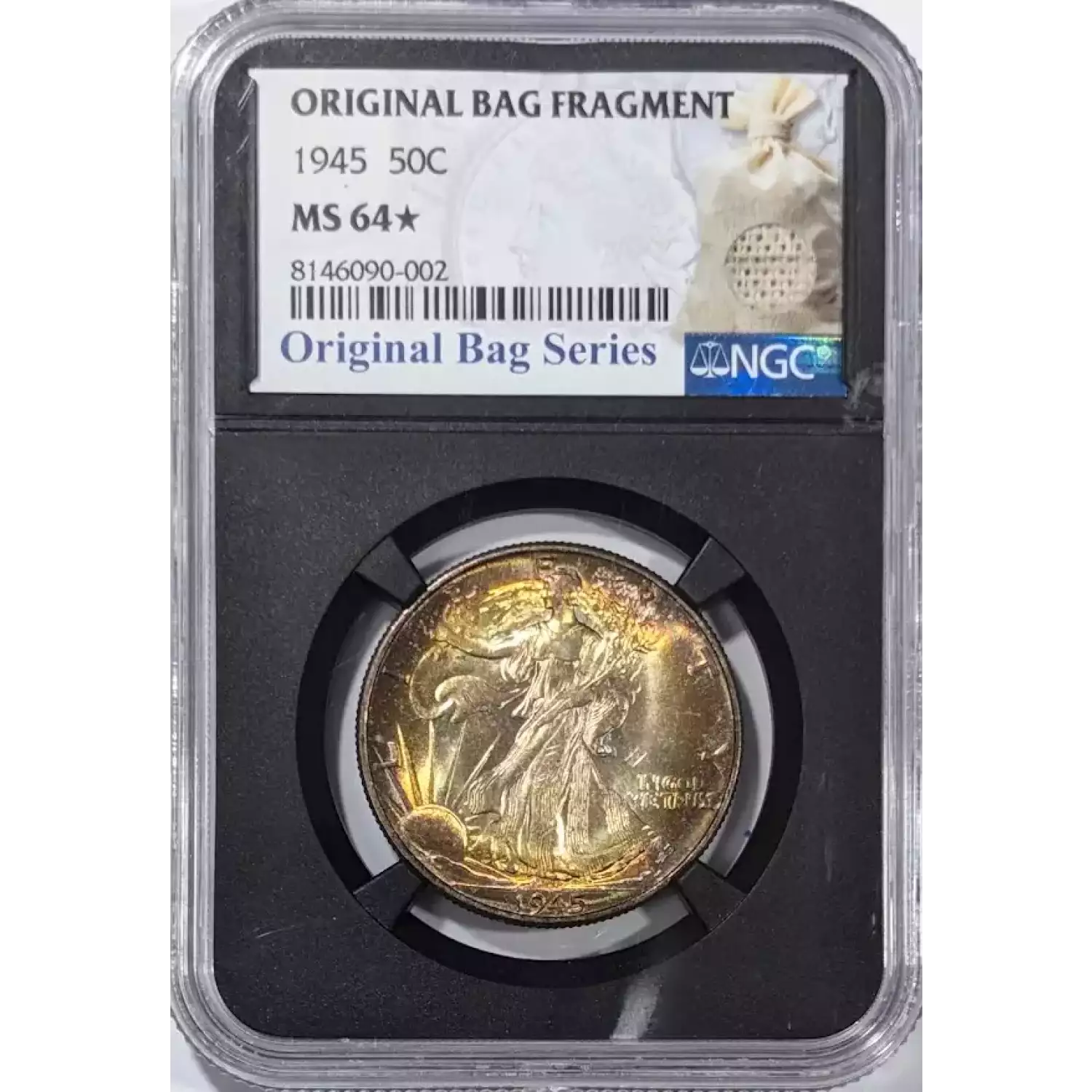 1945 Walking Liberty Half Dollar NGC MS-64* - Morton Grove Coin
