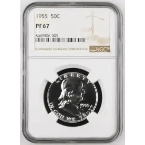 1955 Proof Franklin Half Dollar - NGC PF67 (2)