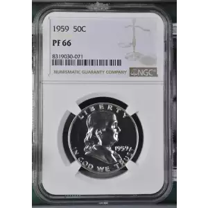 1959 Proof Franklin Half Dollar - NGC PF66 (2)