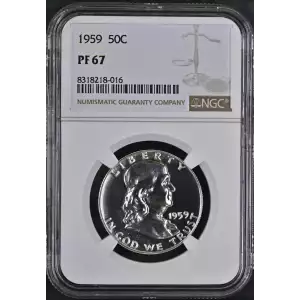 1959 Proof Franklin Half Dollar - NGC PF67 (2)