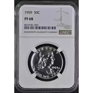 1959 Proof Franklin Half Dollar - NGC PF68 (3)