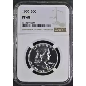 1960 Proof Franklin Half Dollar - NGC PF68 (2)