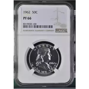 1962 Proof Franklin Half Dollar - NGC PF66 (2)