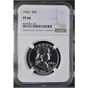 1963 Proof Franklin Half Dollar - NGC PF66 (2)