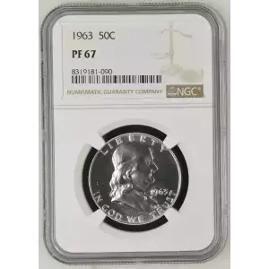 1963 Proof Franklin Half Dollar - NGC PF67 (3)