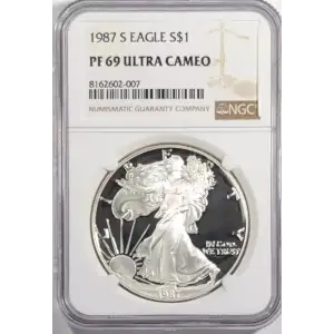 1987 Proof Silver Eagle - NGC PF69 Ultra Cameo (2)