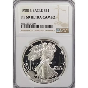 1988 Proof Silver Eagle - NGC PF69 Ultra Cameo (2)