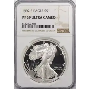 1992 Proof Silver Eagle - NGC PF69 Ultra Cameo (2)