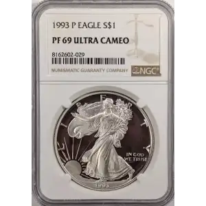 1993 Proof Silver Eagle - NGC PF69 Ultra Cameo (2)
