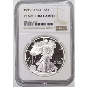 1995 Proof Silver Eagle - NGC PF69 Ultra Cameo (2)