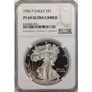 1996 Proof Silver Eagle - NGC PF69 Ultra Cameo (2)