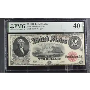 $2  Small Red, scalloped Legal Tender Issues 60
