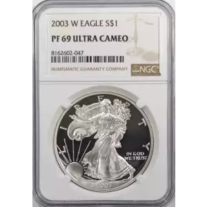 2003 Proof Silver Eagle - NGC PF69 Ultra Cameo (2)