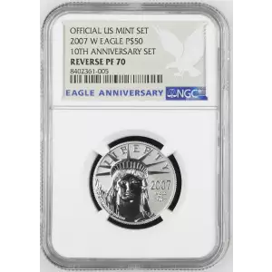 2007 W 10TH ANNIVERSARY SET OFFICIAL US MINT SET (2)