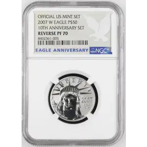 2007 W 10TH ANNIVERSARY SET OFFICIAL US MINT SET (2)