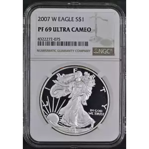 2007 W Proof Silver Eagle - NGC PF69 Ultra Cameo (2)