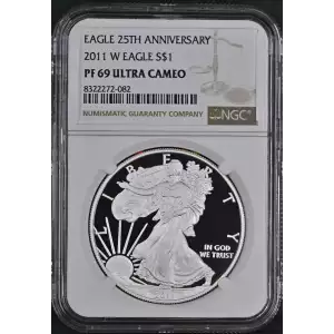 2011 W Proof Silver Eagle - NGC PF69 Ultra Cameo (2)