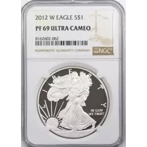 2012 W Proof Silver Eagle - NGC PF69 Ultra Cameo (2)