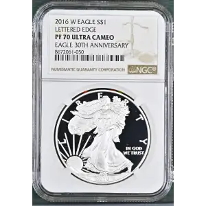 2016 W LETTERED EDGE-30TH ANNIV. EAGLE 30TH ANNIVERSARY ULTRA CAMEO (2)