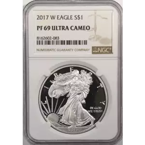 2017 W Proof Silver Eagle - NGC PF69 Ultra Cameo (2)