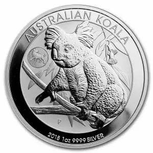 2018 1oz Australian Perth Mint Silver Koala - Dog Privy