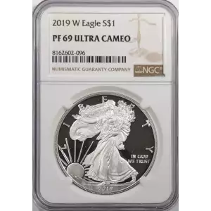 2019 W Proof Silver Eagle - NGC PF69 Ultra Cameo (2)