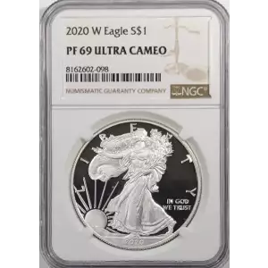 2020 W Proof Silver Eagle - NGC PF69 Ultra Cameo (3)