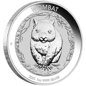 2021 1oz Australian Perth Mint Silver Wombat (2)
