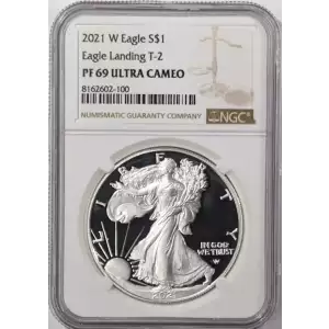2021 W Proof Silver Eagle T2 - NGC PF69 Ultra Cameo (2)