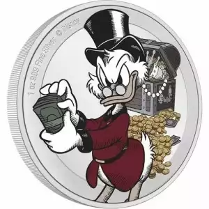 2022 Disney Scrooge McDuck 75th Anniversary 1oz Silver Proof Coin