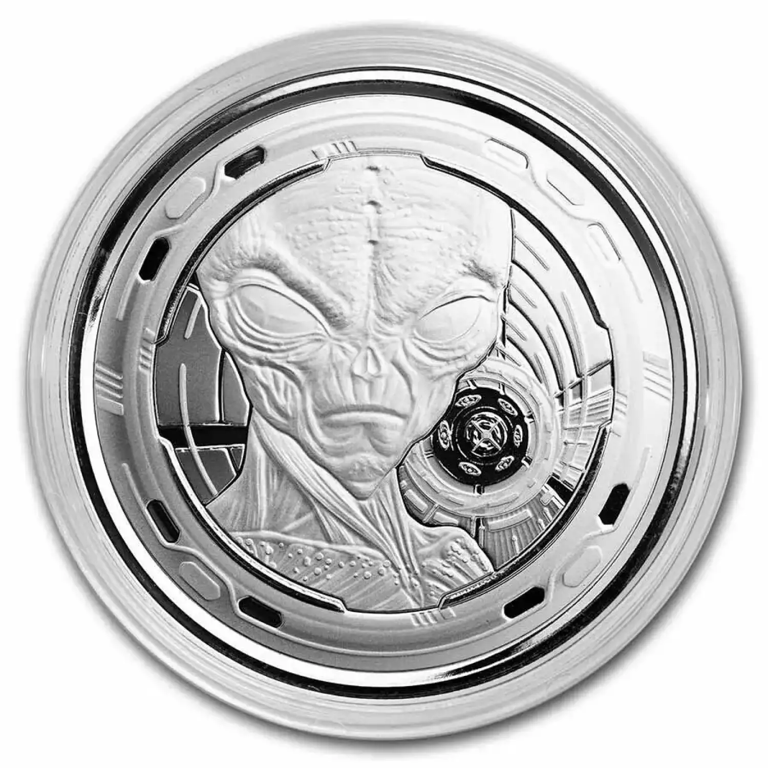 2022 Ghana Alien 1 oz Silver Coin - In Capsule (3)
