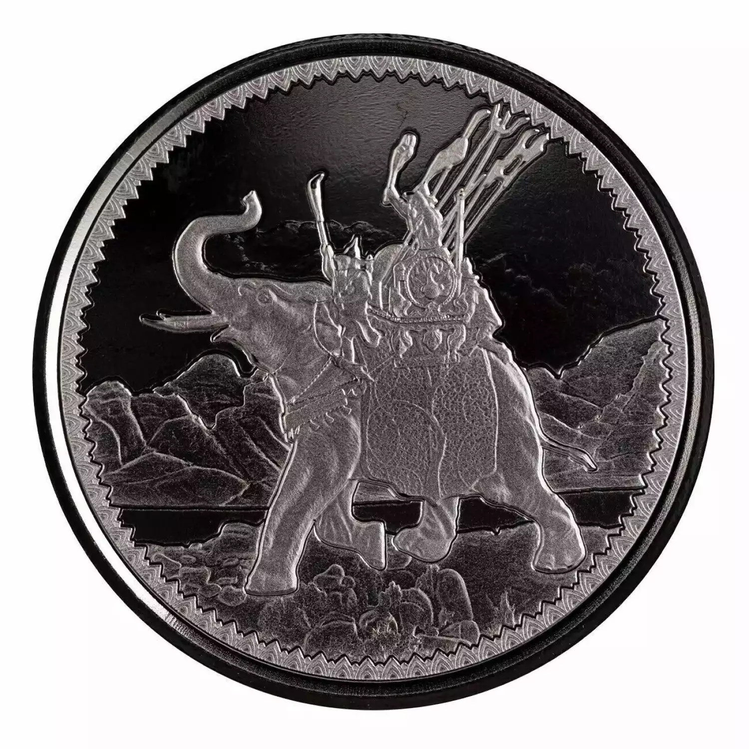 2022 Gibraltar War Elephant 1 oz Silver Coin - In Capsule (2)