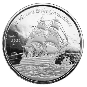 2022 St. Vincent and Grenadines War Ship 1 oz Silver - In Capsule (2)