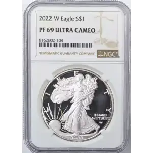 2022 W Proof Silver Eagle - NGC PF69 Ultra Cameo (2)