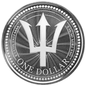 2023 Barbados Trident 1 oz Silver Coin - In Capsule (3)