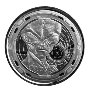 2023 Ghana Alien 1/2 oz Silver Coin - In Capsule (4)