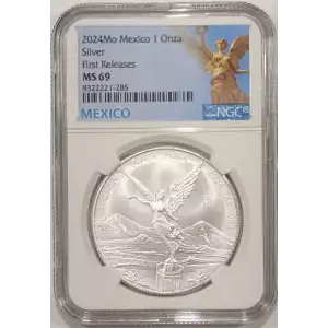 2024 Mexico Libertad 1 oz .999 Silver Coin - NGC MS69 First Releases (2)