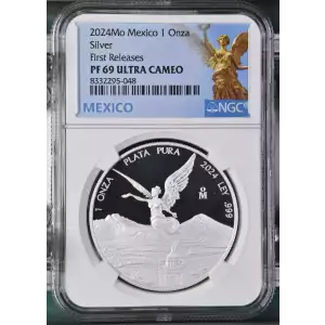 2024 Mexico Libertad Proof 1 oz .999 Silver Coin - NGC PF69 First Releases (3)