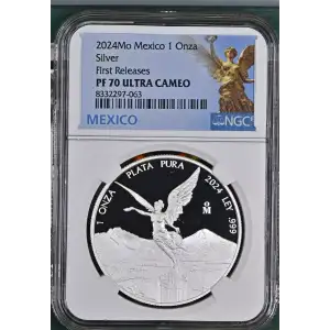 2024 Mexico Libertad Proof 1 oz .999 Silver Coin - NGC PF70 First Releases