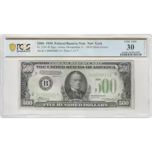$500 1934  High Denomination Notes 2201-B (2)