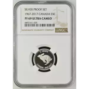 CANADA Silver 5 CENTS (2)