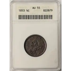 Half Cents -Braided Hair 1840-57 -Copper