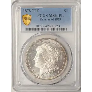 1878 7TF $1 Reverse of 1879, PL (2)