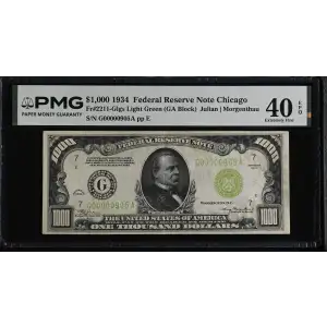 $1,000 1934  High Denomination Notes 2211-G (2)