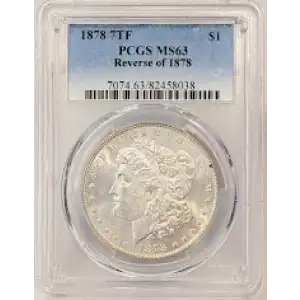 1878 7TF $1 Reverse of 1878