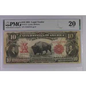 $10  Small Red, scalloped Legal Tender Issues 114 (2)